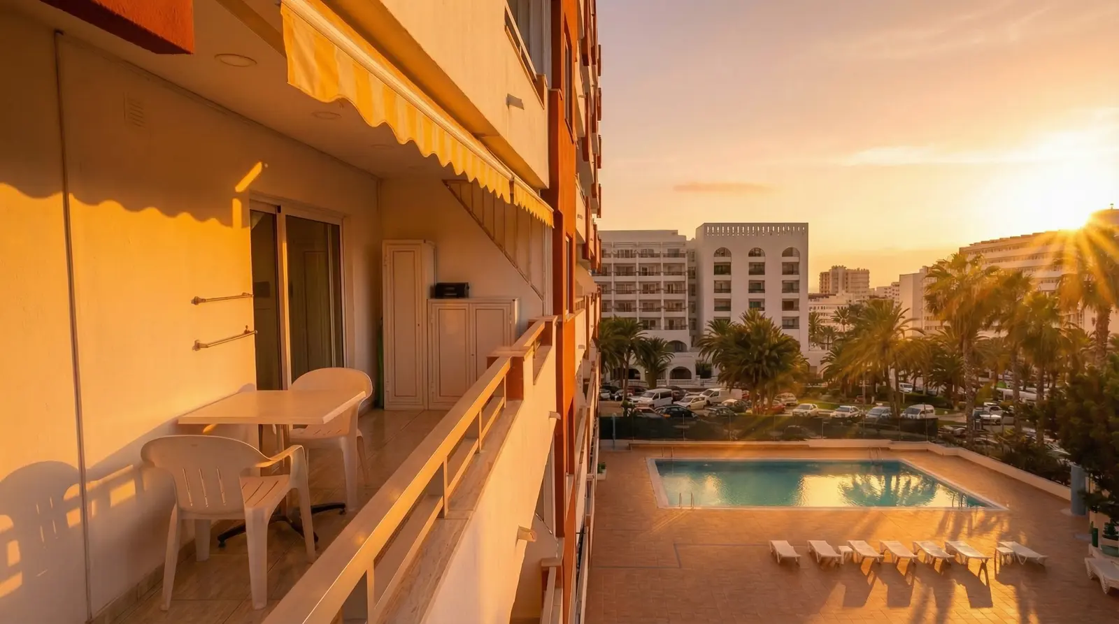 apartment with private terrace in playa de las americas