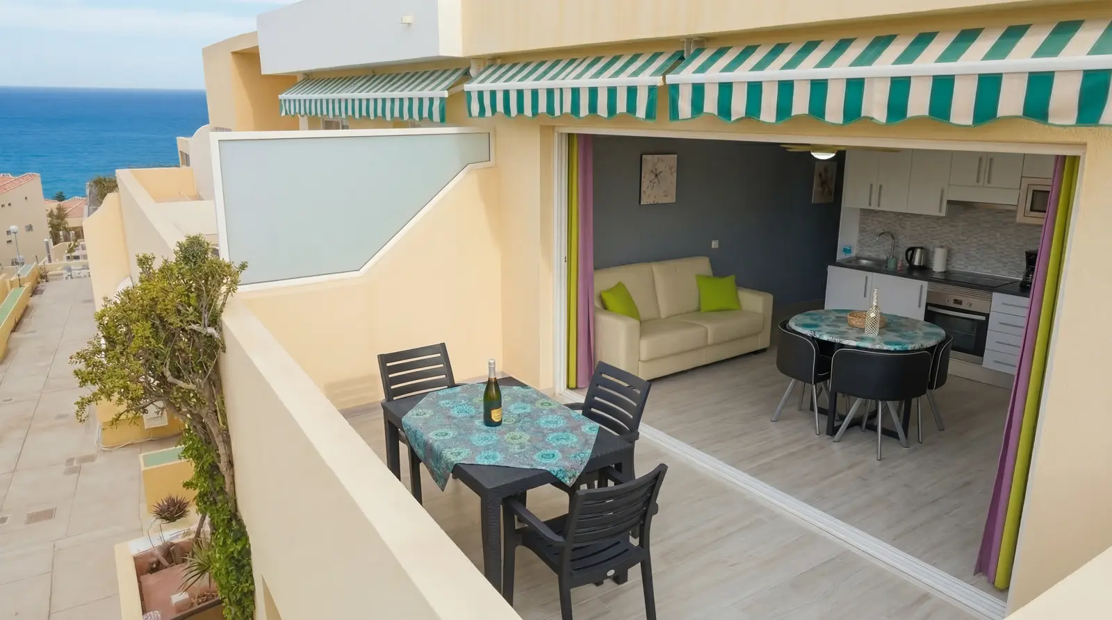 terrace apartments to rent costa adeje