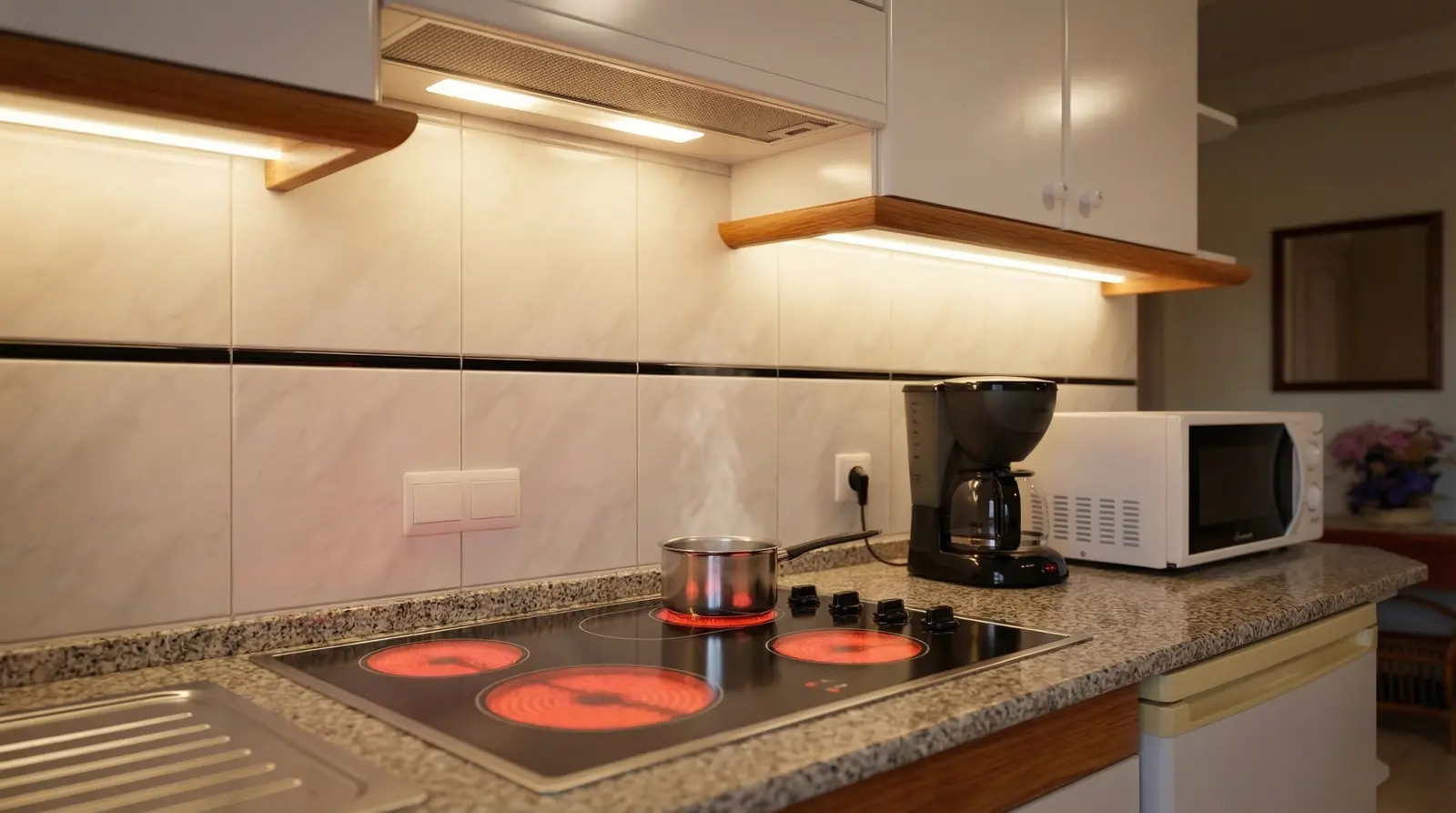 kitchen apartment playa de las americas
